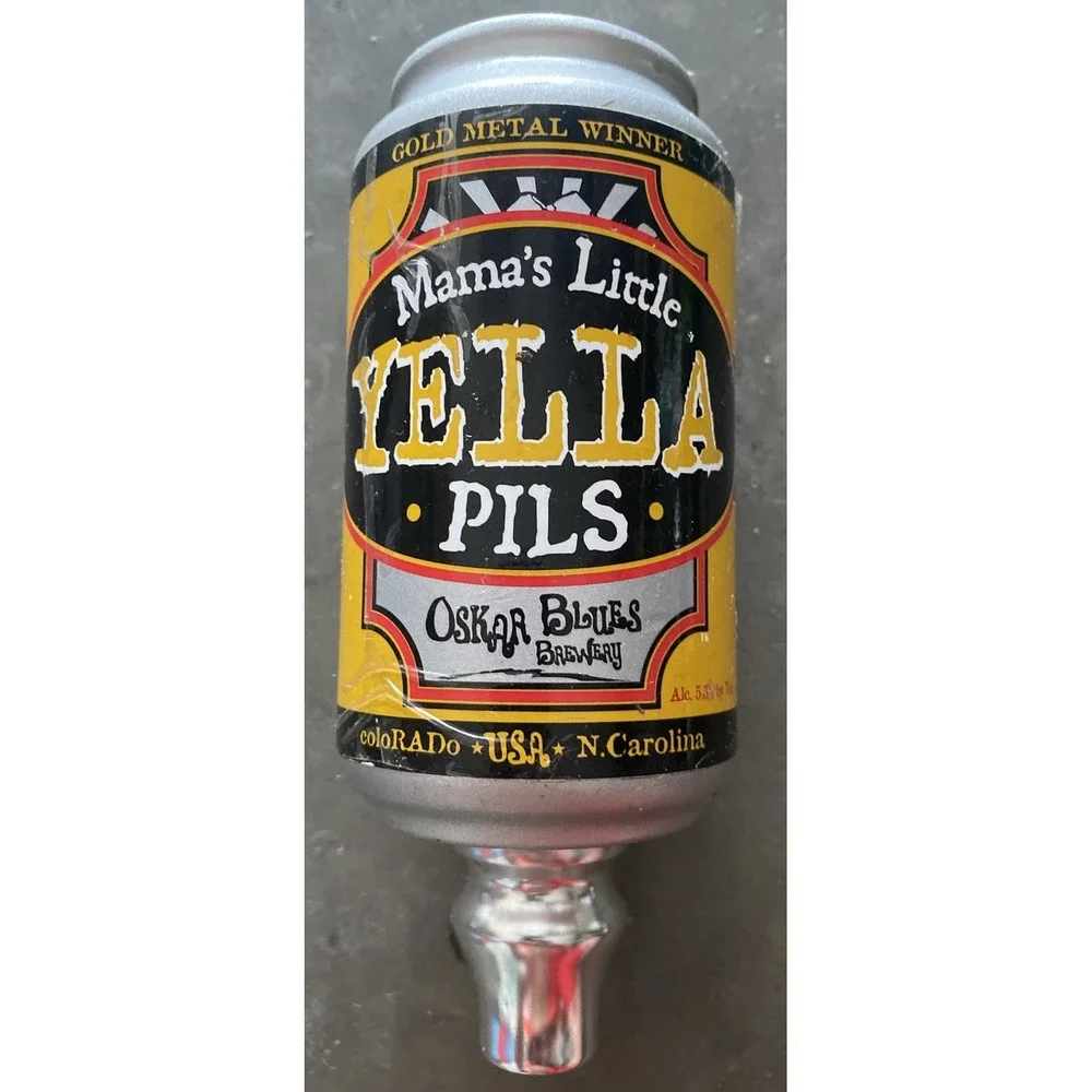 Oskar Blues Brewing Co. - Mammas Little Yella Pills Figural Beer Tap Handle Knob
